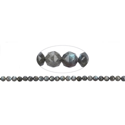 141030101820 Rang de collier boules, labradorite, facettes, 08mm (39cm) | Marco Schreier