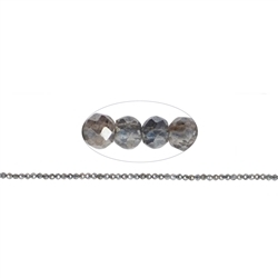 141030104023 Rang de collier boules, labradorite (vaporisée), facettes, 02mm | Marco Schreier