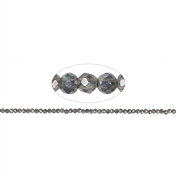 141030104823 Rang de collier boules, labradorite (vaporisée), facettes, 03mm | Marco Schreier