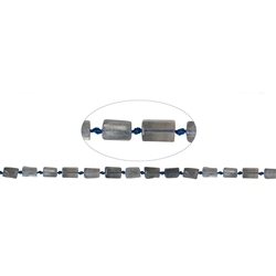 141030626220 Strang Zylinder, Labradorit (dunkel), 06 x 10mm (42cm) | Marco Schreier