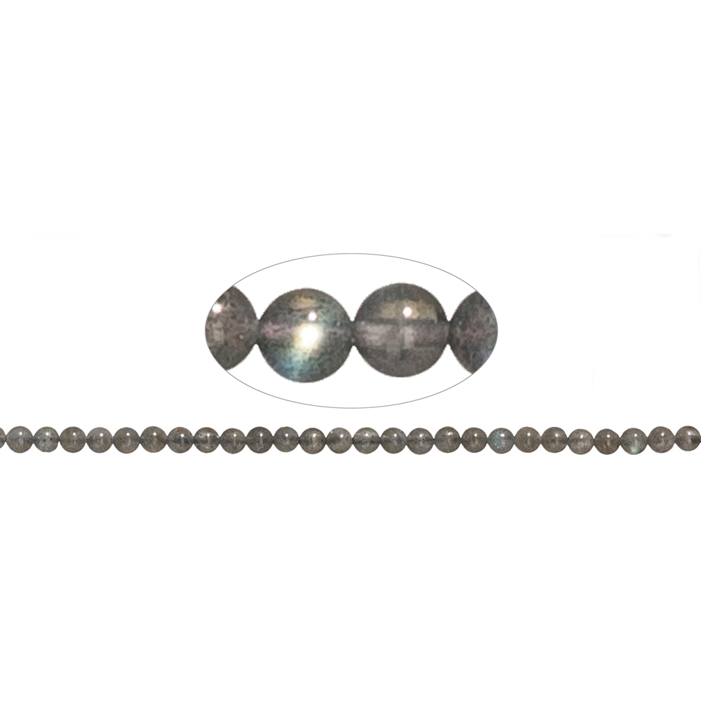 Rang de collier boules, labradorite, 05mm | Marco Schreier