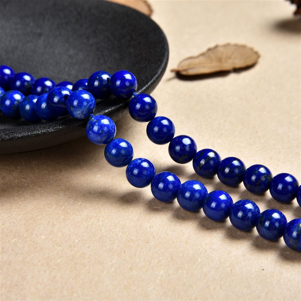 Strand of balls, Lapis Lazuli A, 08mm