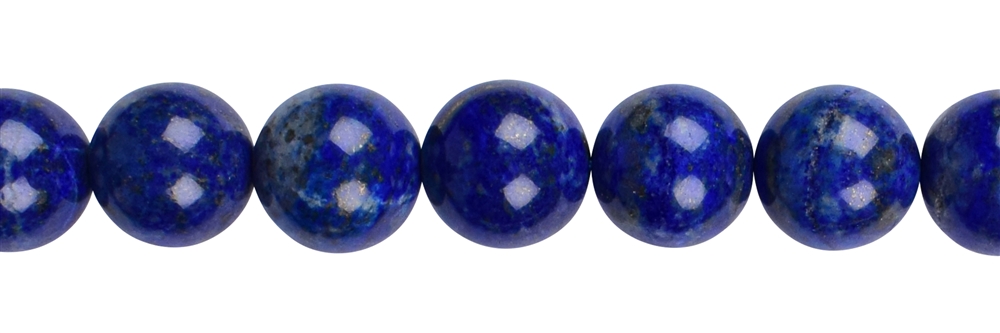 Rang de collier boules, Lapis-lazuli, 14mm