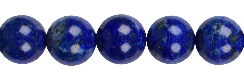 Strand of balls, Lapis Lazuli, 16mm