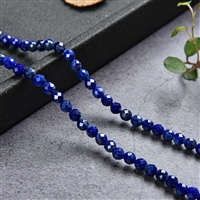 Rang de collier Boule/Bouton, Lapis-lazuli A, facetté, 03 x 03mm