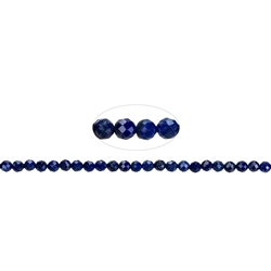 141040104820 Rang de collier Boule/Bouton, Lapis-lazuli A, facetté, 03 x 03mm | Marco Schreier