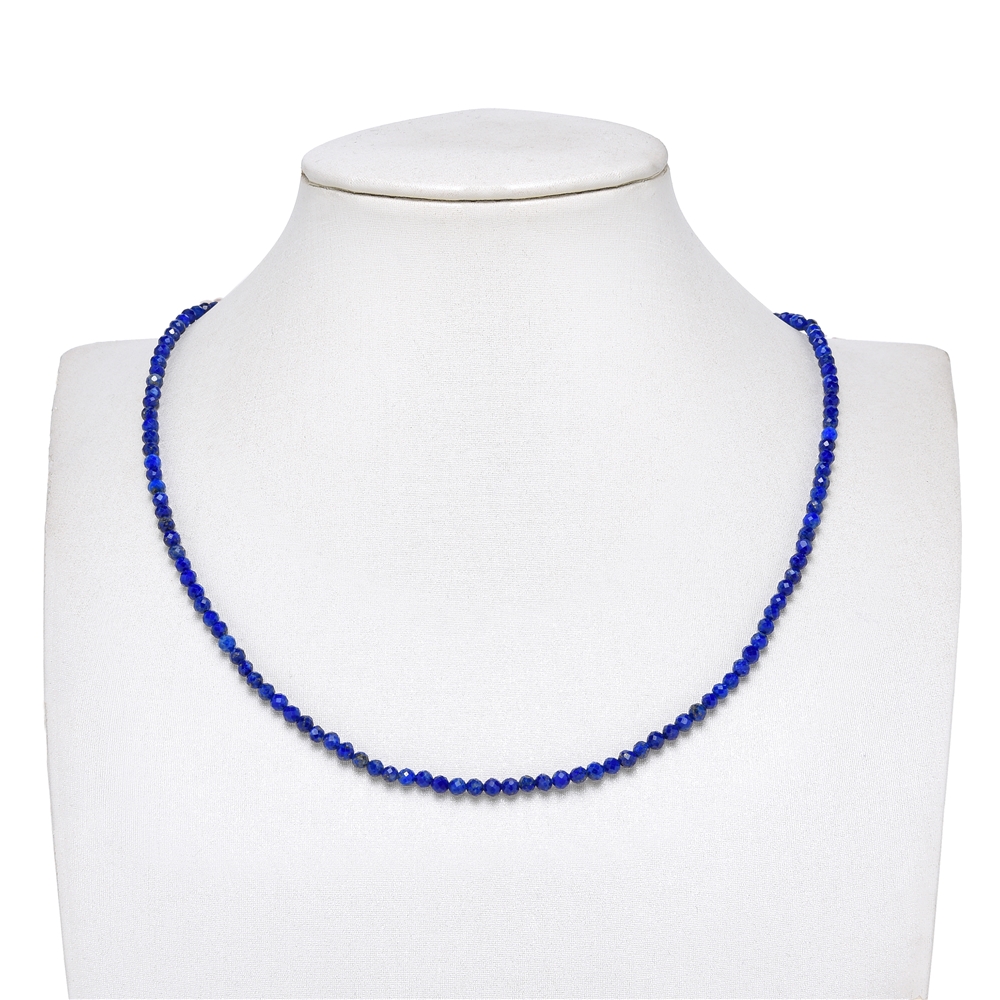 String Beads, Lapis Lazuli AA, 03mm, faceted