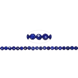 141040109521 Rang de collier boules, Lapis-lazuli, 05mm, facetté (39cm) | Marco Schreier