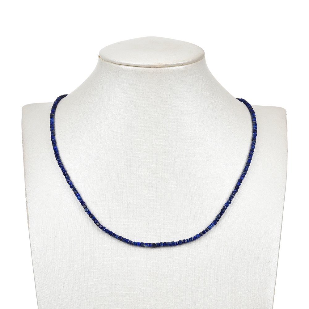 Strand cube, Lapis Lazuli, 02.5mm, faceted (39cm)