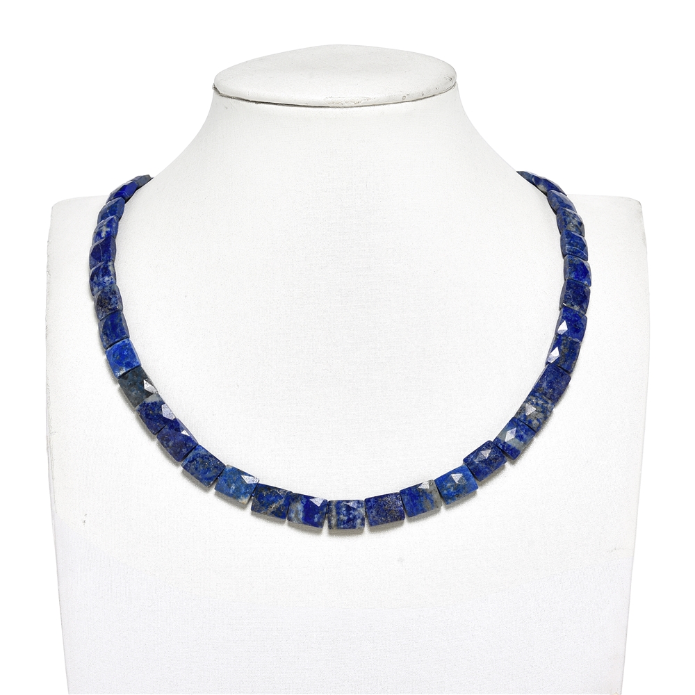 Strang Rechteck, Lapis Lazuli, 10 x 8mm, facettiert (39cm)  | Marco Schreier