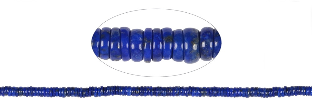 Strand Button, Lapis Lazuli, 06mm
