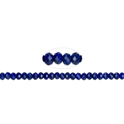 141040300523 Strang Button, Lapis Lazuli A+, facettiert,  02 x 04mm | Marco Schreier