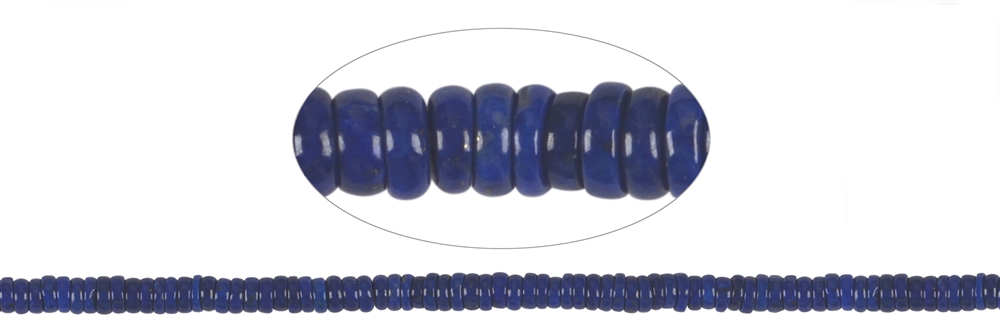 Strang Button, Lapis Lazuli AA, 02 x 05-06mm (39cm)