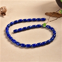 Rang de collier (Tonneau), Lapis-lazuli, 12 x 08mm