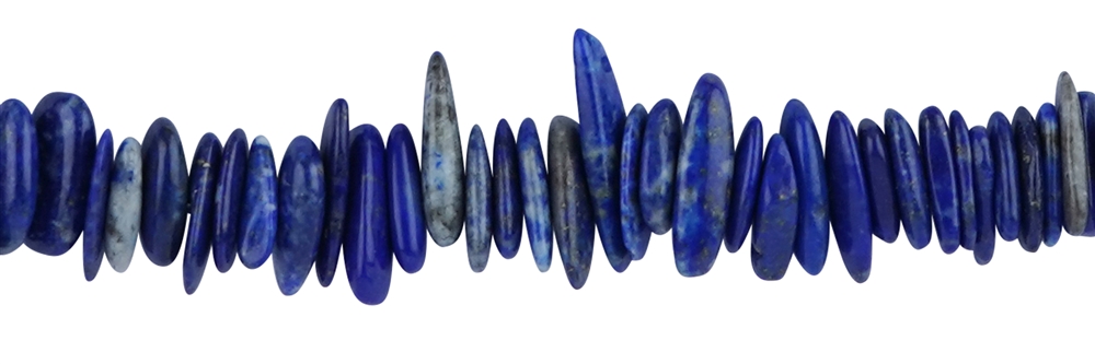 Rang de collier Nugget "dent", Lapis-lazuli, 02-04 x 09-15mm