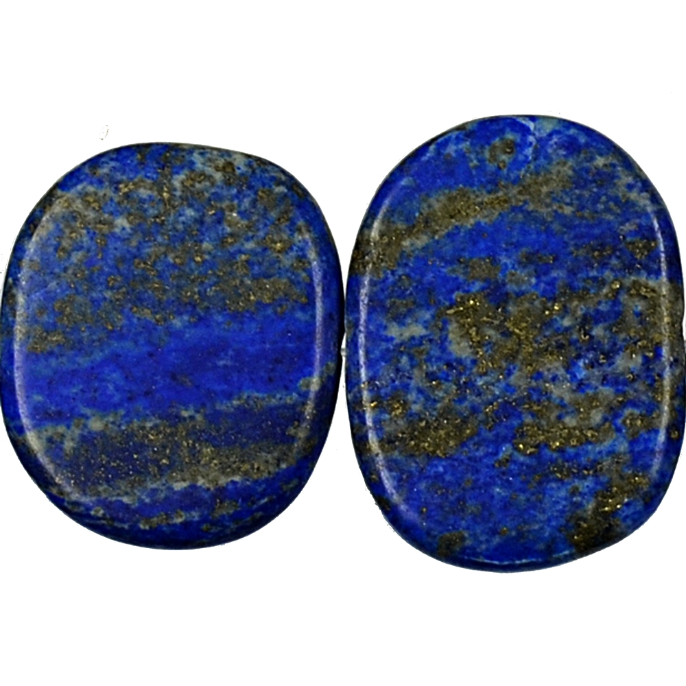 Strang Platten Freeform, Lapis Lazuli AA, matt, 25-28 x 34-40mm