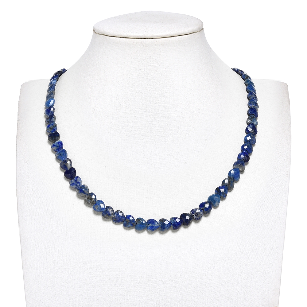 Strang Herzen, Lapis Lazuli, 08mm, facettiert (39cm) | Marco Schreier