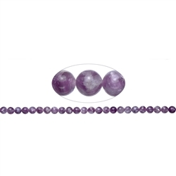 141050100720 Rang de collier boules, Lépidolite (tige), 08mm | Marco Schreier