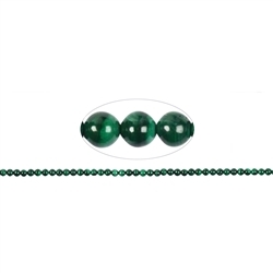 141060100320 Rang de collier boules, Malachite (stab.), 04mm | Marco Schreier