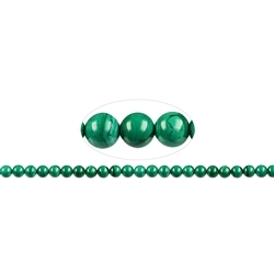 141060100720 Rang de collier boules, Malachite (stab.), 08mm | Marco Schreier