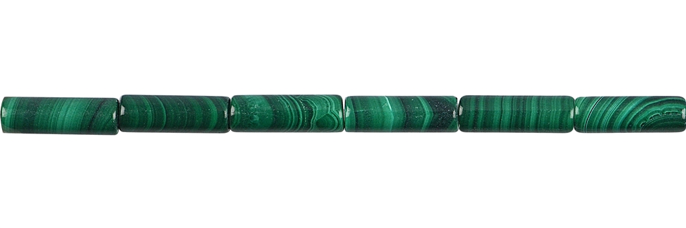 Cilindro di filo, malachite (stab.), 13 x 04 mm