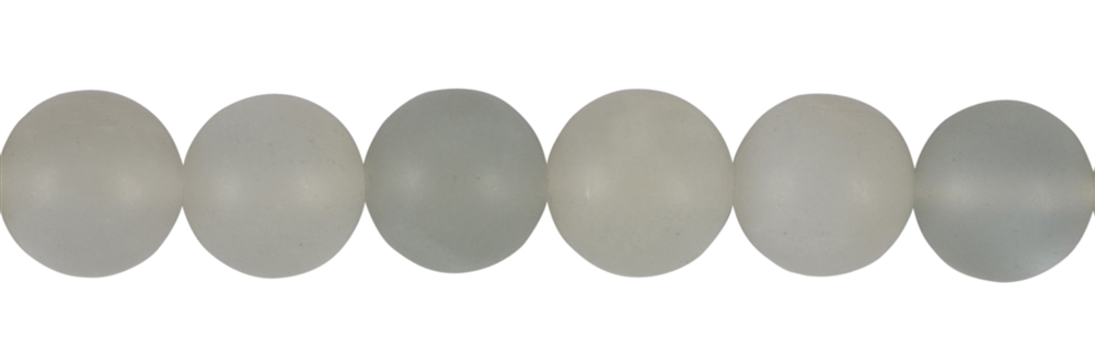Filo di perle, pietra di luna (grigio-argento), opaco, 10 mm
