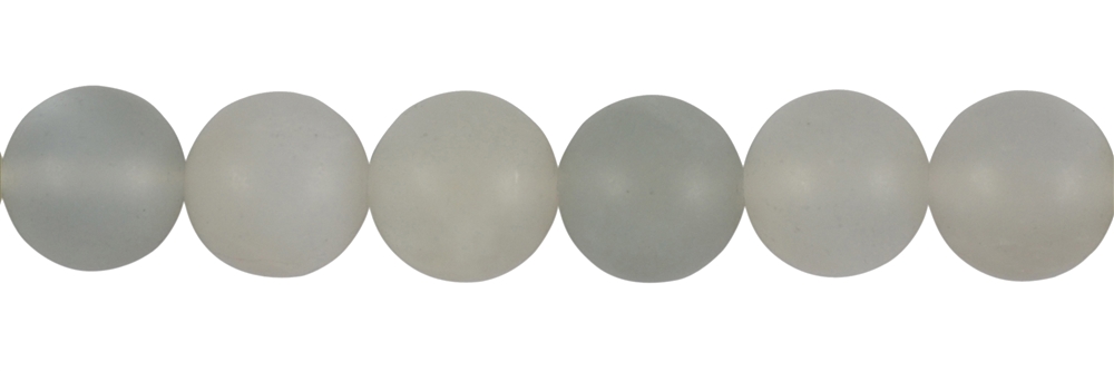 Filo di perle, pietra di luna (grigio-argento), opaco, 12 mm (38 cm)