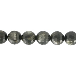 141150103120 Rang de collier boules, mica Muscovite (stab.), facettes, 12mm | Marco Schreier