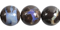 Filo di perle, opale boulder, 19,5 - 25 mm, unico 005