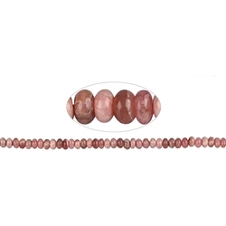 141300300220 Strang Button, Rhodochrosit, 03-04 x 06mm | GH Edelsteine, Heilsteine & Schmuck