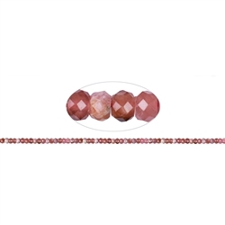 141300300522 Strang Button, Rhodochrosit, facettiert, 02-03 x 04mm | Marco Schreier