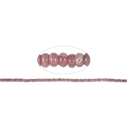 141300314722 Strang Button, Rhodochrosit, 04-05 x 06mm | GH Edelsteine, Heilsteine & Schmuck