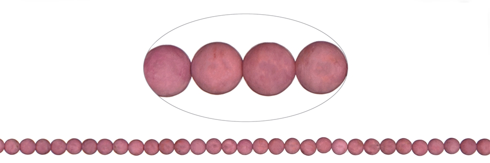 strand balls, Rhodonite A, 06mm