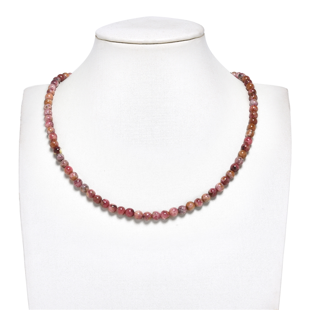 Strang Kugeln, Rhodonit (Bejing), 06mm (39cm) | Edelsteine, Heilsteine & Schmuck