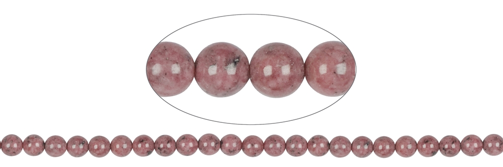 strand balls, Rhodonite, 08mm