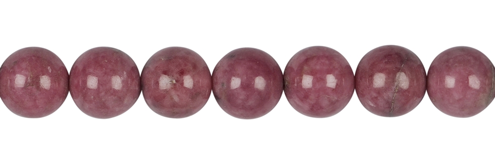 Strand of beads, Rhodonite A, 10mm