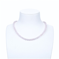 Strand of beads, Rose Quartz, matt, 06mm (39 cm)