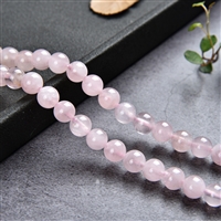 Strand of beads, Rose Quartz A+ (semi-transparent), 06mm (approx.)