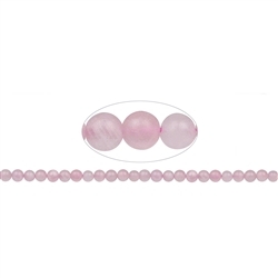 141330100710 Strand of beads, Rose Quartz, matt, 08mm (39cm) | gems, healing stones & jewelry