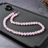 Strand of beads, Rose Quartz A+ (semi-transparent), 08mm