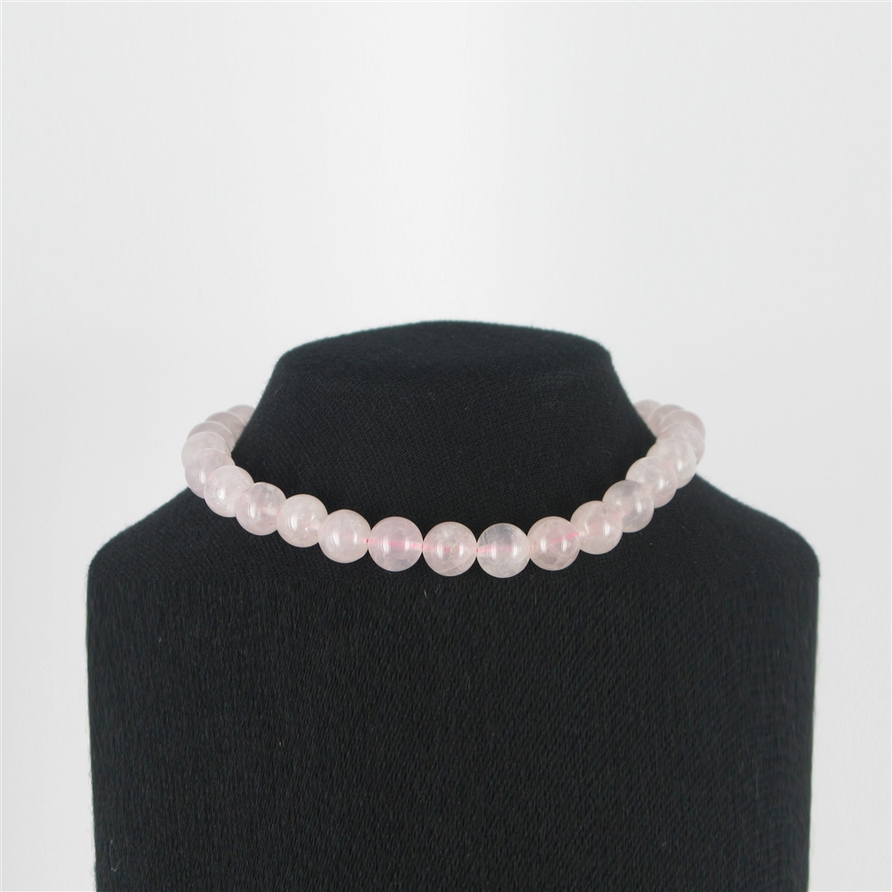 Strand of beads, Rose Quartz, 12mm