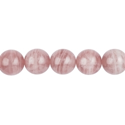 141330101134 Rang de collier boules, Quartz rose (Madagascar), 14mm | Marco Schreier