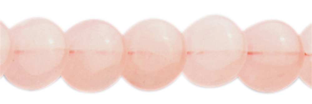 Filo di dischi, quarzo rosa, opaco, 12 mm