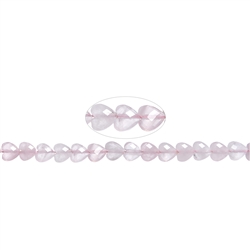 141331104020 Strang Herzen, Rosenquarz, 08mm, facettiert (39cm) | Marco Schreier