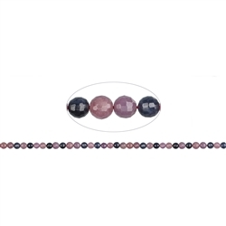 141350100422 strand beads, Sapphire/Ruby, faceted, 05mm | wholesaler gems & healing stones