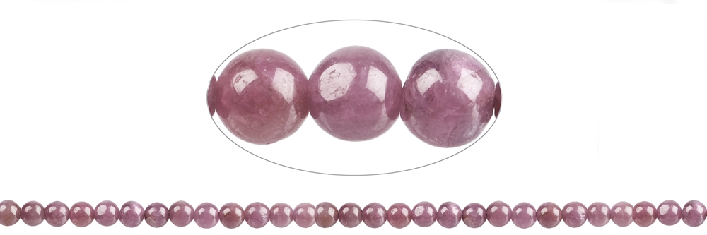 Strand balls, Ruby, 06mm