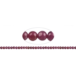 141350100622 Rang de collier boules, Rubis, 07mm | Marco Schreier