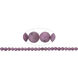 141350100910 Rang de collier boules, Rubis, mat, 10mm (39cm) | Marco Schreier