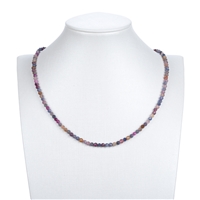 Strand of beads, Sapphire/Ruby, 04mm (39cm)