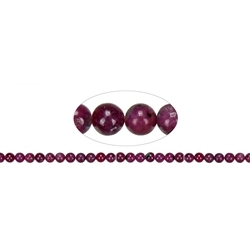 141350109022 Rang de collier boules, Rubis A, 05,5-06 mm (39cm) | Marco Schreier